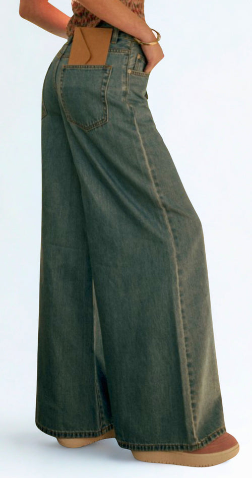 Jessie Wide Leg Denim Jeans