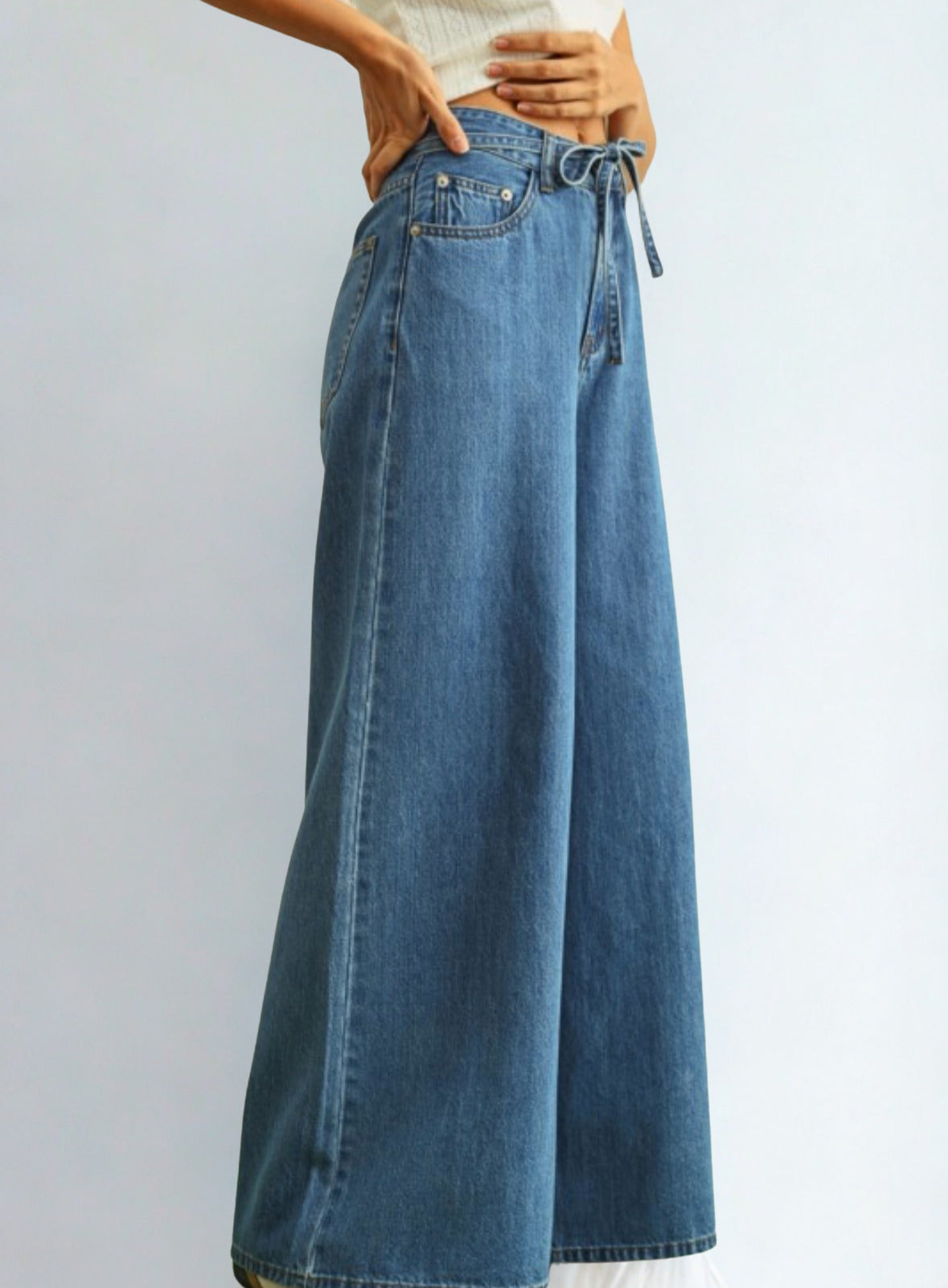 Jessie Wide Leg Denim Jeans